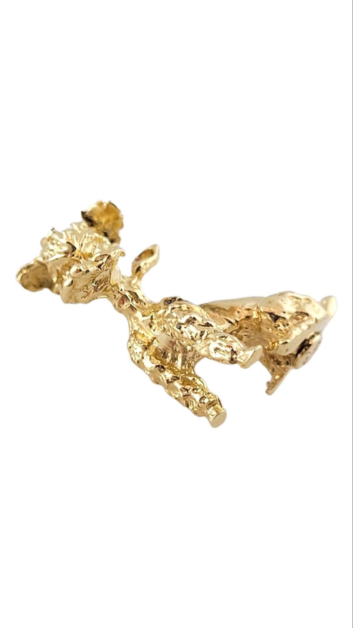 14K Yellow Gold Schnauzer Dog Charm

This adorable schnauzer dog charm is crafted from 14K yellow gold and is perfect for any dog lover!

Size: 20.1mm X 13.8mm X 7.8mm

Weight: 4.80 g / 13.1 dwt

Hallmark: 14 SJ

Very good condition, professionally