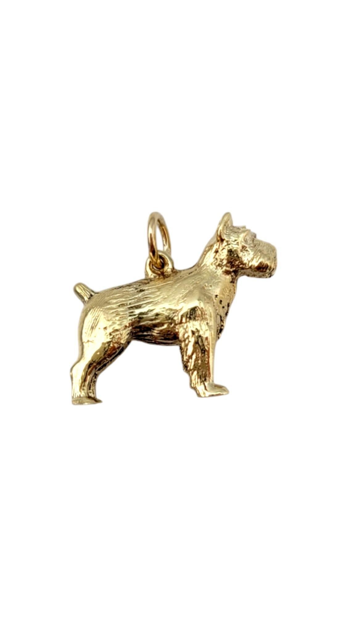 Charm en or jaune 14K pour chien Schnauzer

Cette breloque de chien Schnauzer en or jaune 14k capture les traits distinctifs de cette race bien-aimée avec des détails exquis. Idéale pour les amoureux des animaux de compagnie, cette breloque ajoute