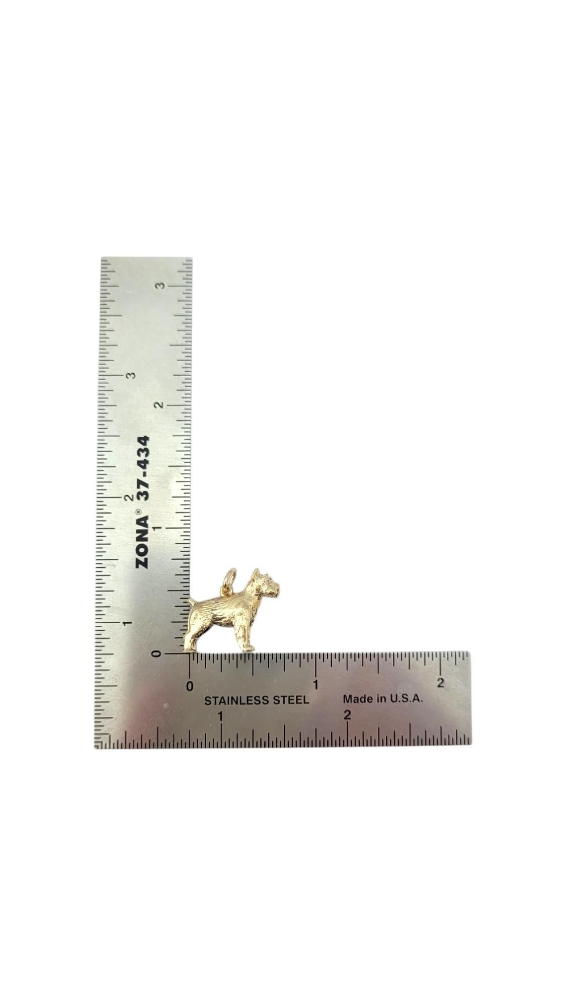 Breloque Schnauzer chien en or jaune 14 carats n°20323 en vente 4