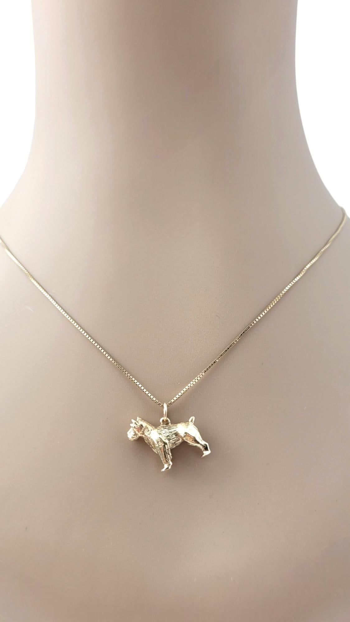 Breloque Schnauzer chien en or jaune 14 carats n°20323 en vente 5