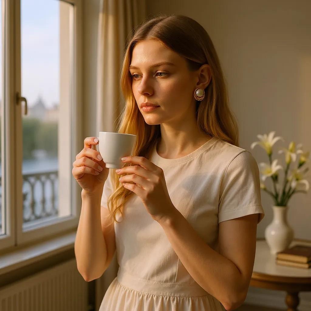 Contemporary 14K Yellow Gold Scroll Design Mabe Pearl Vintage Earrings For Sale