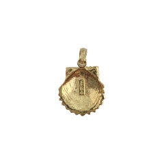 14K Yellow Gold Sea Shell Charm