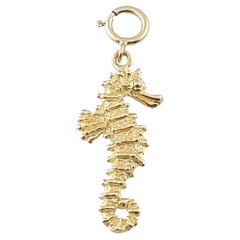 Vintage 14K Yellow Gold Seahorse Charm #14295