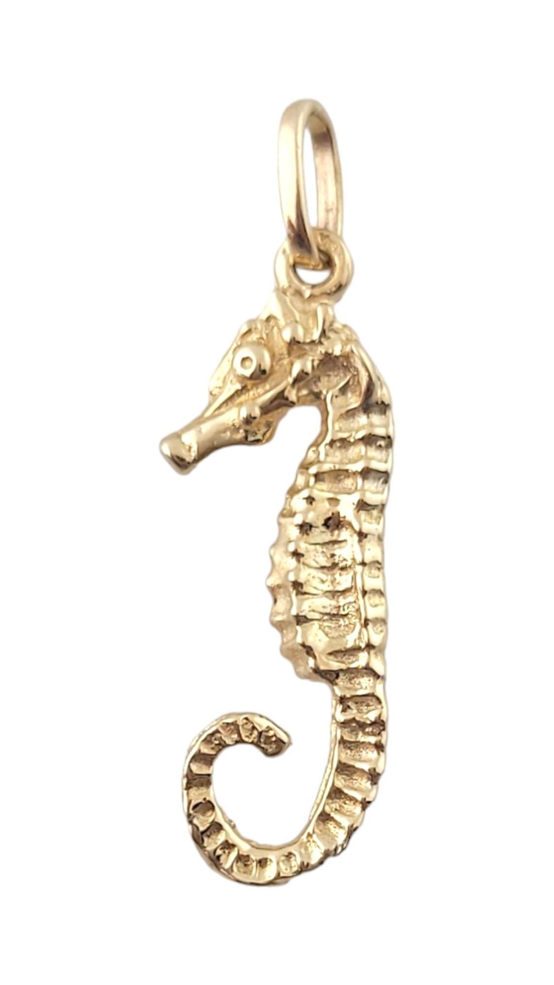 Women's 14K Yellow Gold Seahorse Charm #16357 For Sale