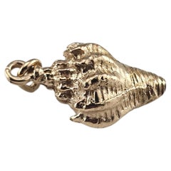 14K Yellow Gold Seashell Charm #24477