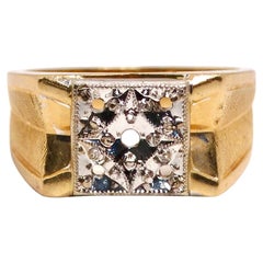 14k Gelbgold Fassung Ring Circa 1970er Jahre