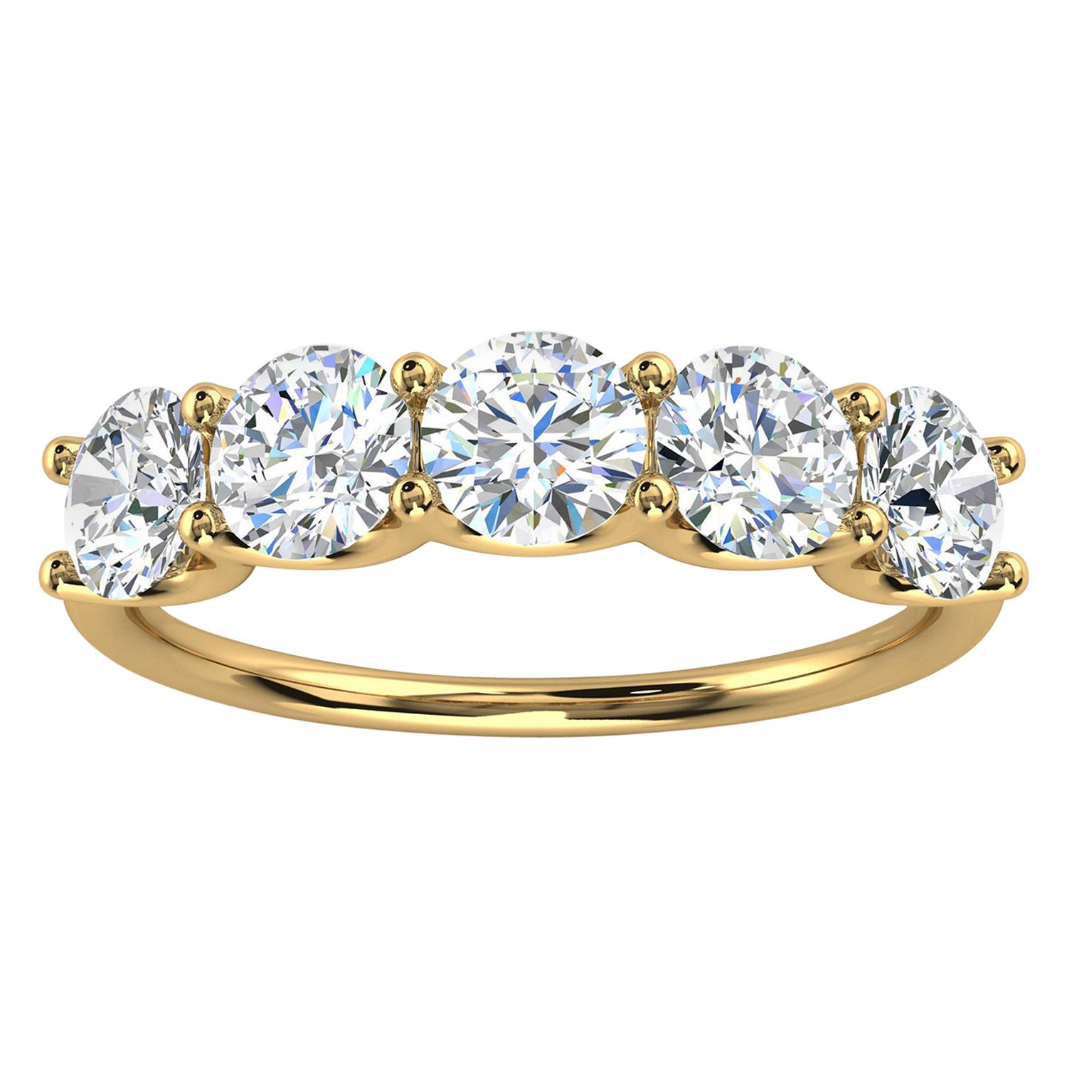 14k Yellow Gold Sevilla Diamond Ring '1.5 Ct. Tw' For Sale