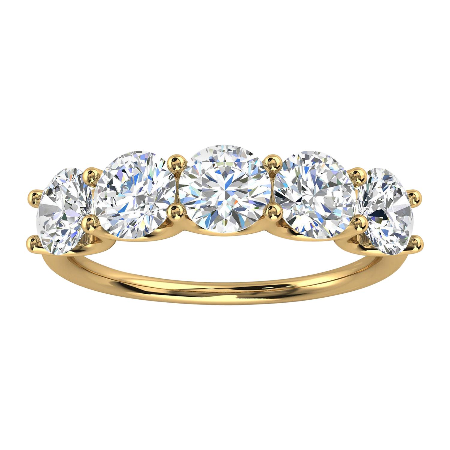 14K Yellow Gold Sevilla Diamond Ring '2.00 Ct. Tw' For Sale