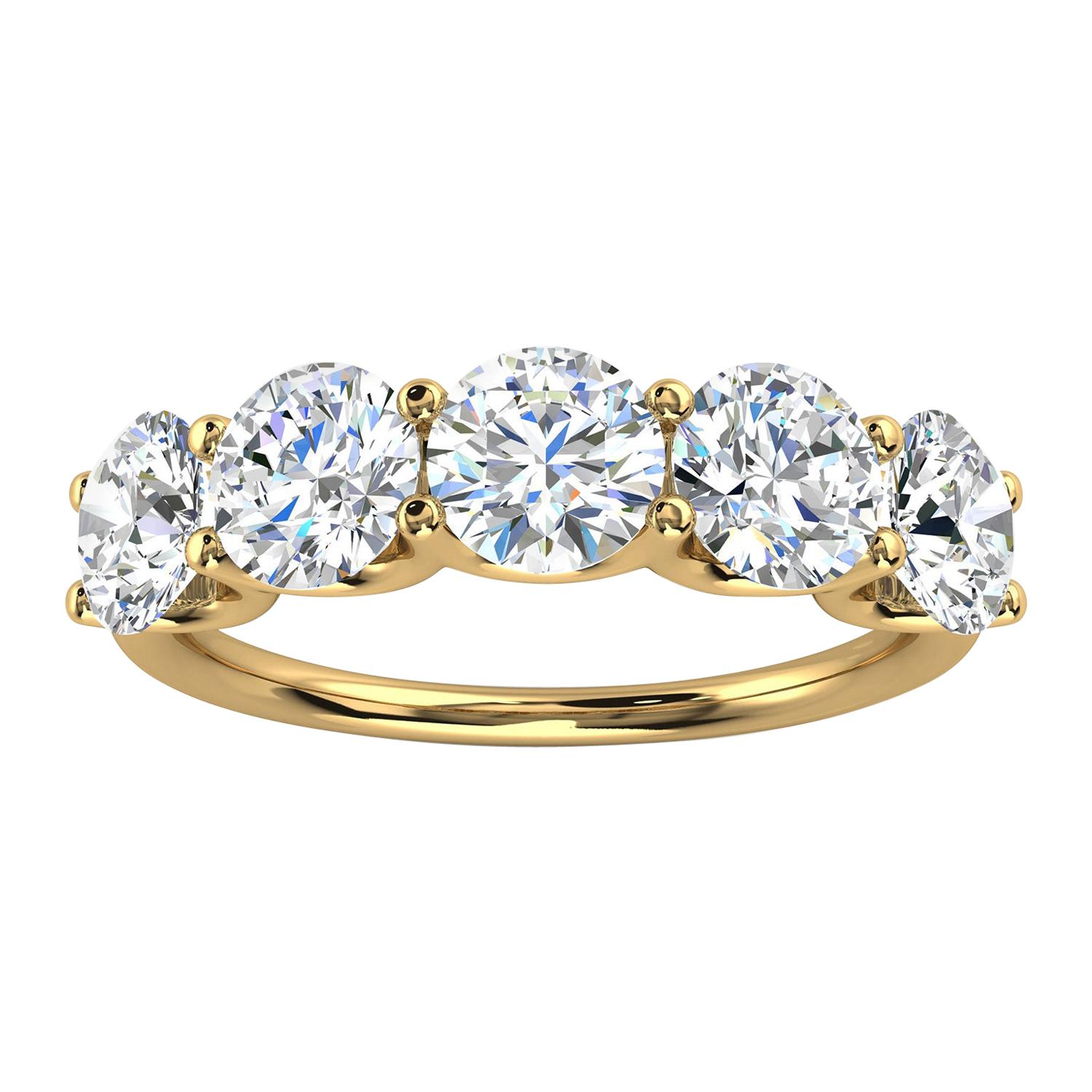 14K Yellow Gold Sevilla Diamond Ring '2.5 Ct. Tw' For Sale
