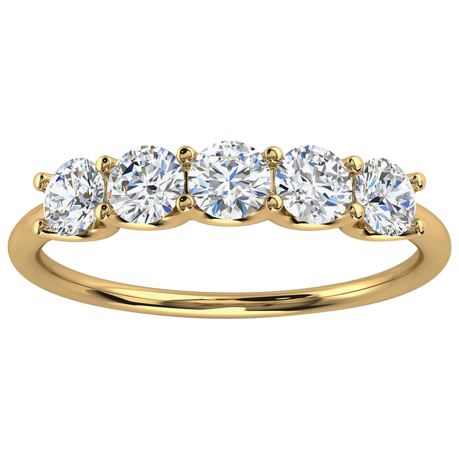 14k Yellow Gold Sevilla Diamond Ring '3/4 Ct. Tw' For Sale