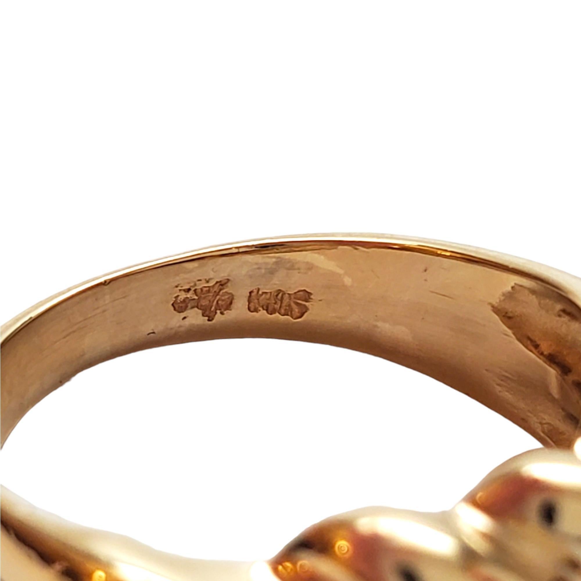 Women's 14K Yellow Gold Shrimp Ring #17326 For Sale
