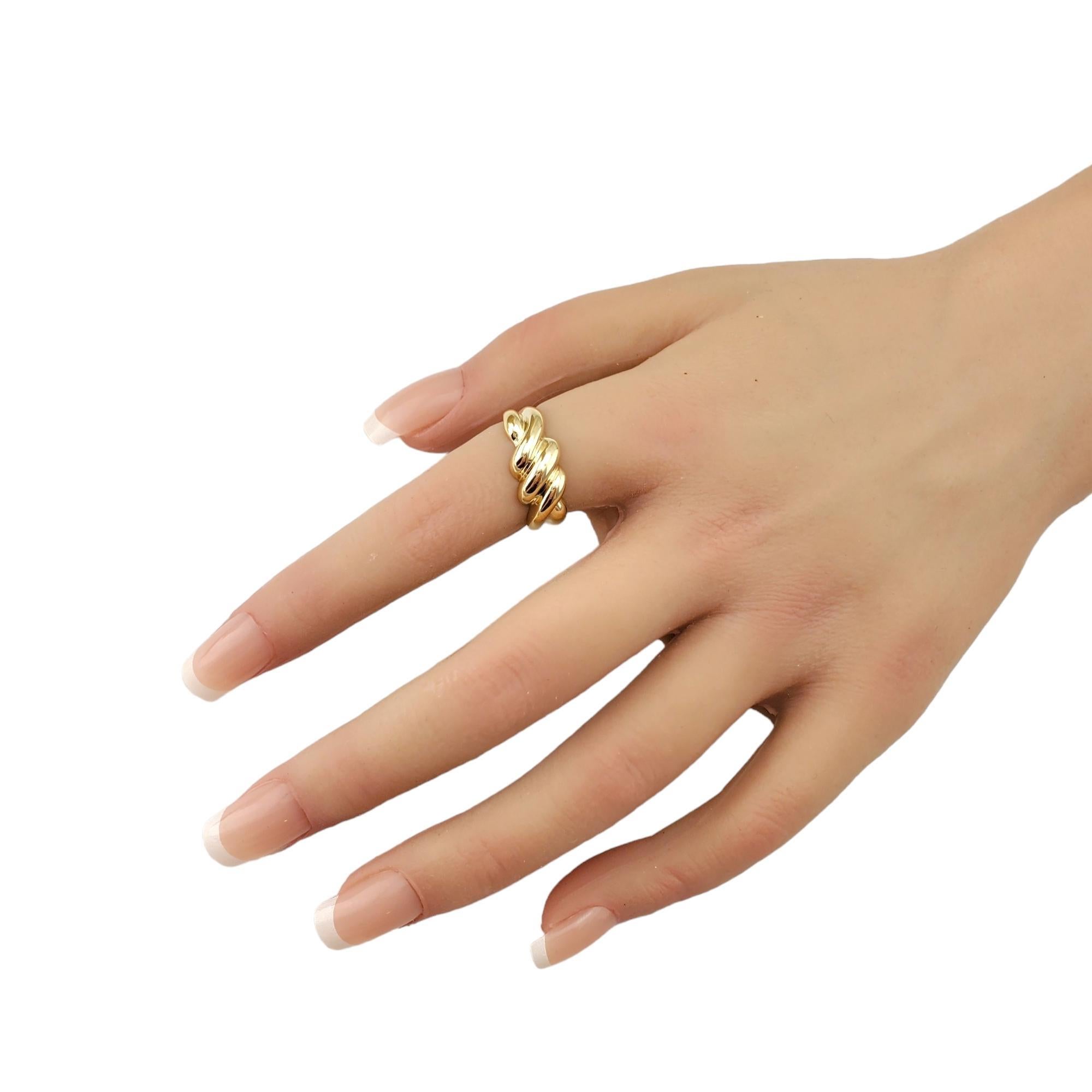 14K Yellow Gold Shrimp Ring #17326 For Sale 1
