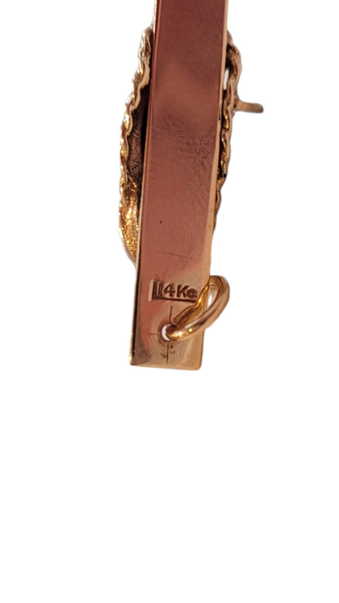 Charm de bota de esquí de oro amarillo de 14 quilates #18446 en Bueno estado para la venta en Washington Depot, CT