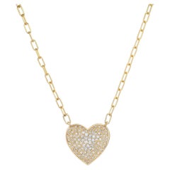 Collier étoile en or jaune 14 carats avec petits diamants