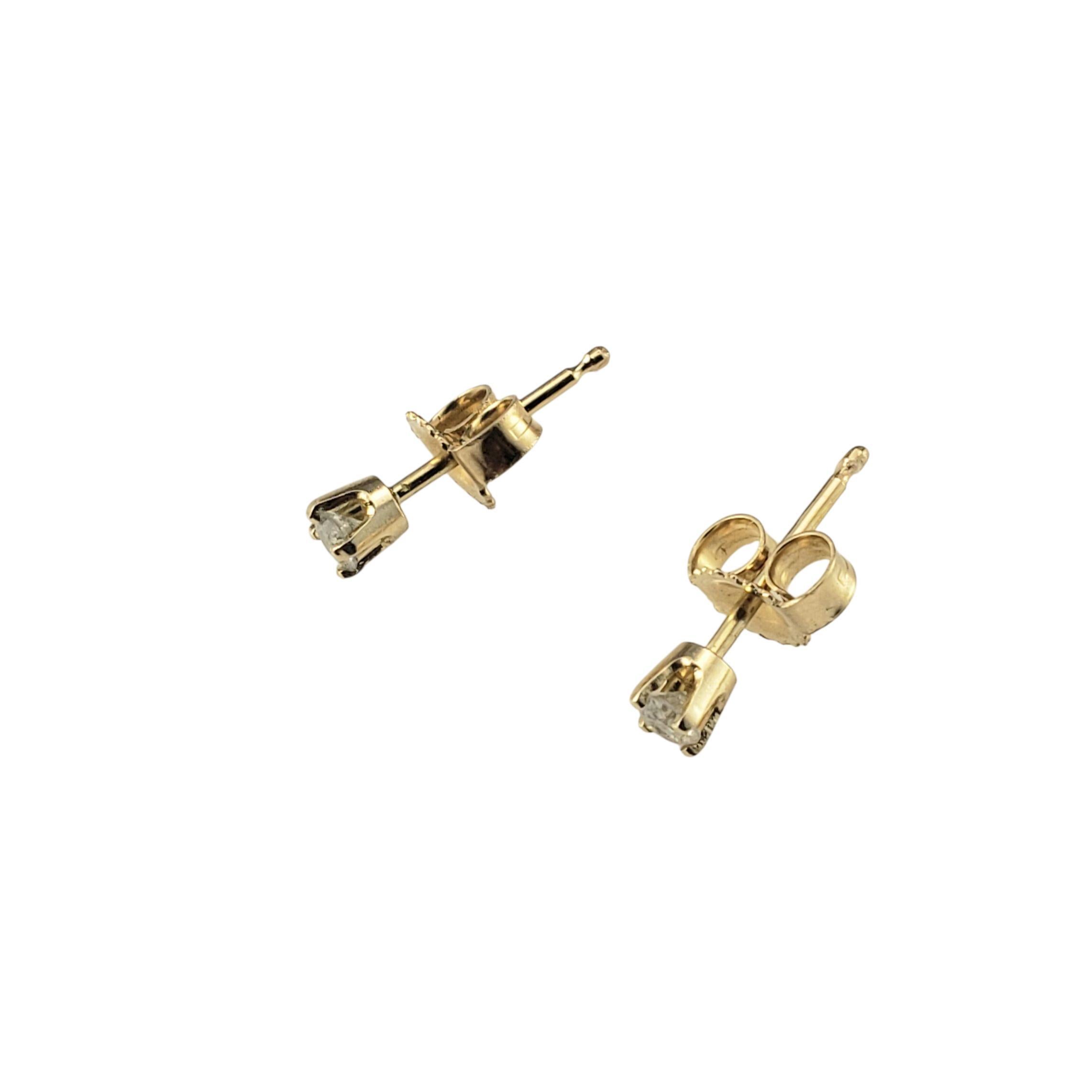 Contemporaneo Orecchini con diamante piccolo in oro giallo 14K #23086 in vendita
