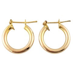 14K Yellow Gold Small Hoop Earrings #14492