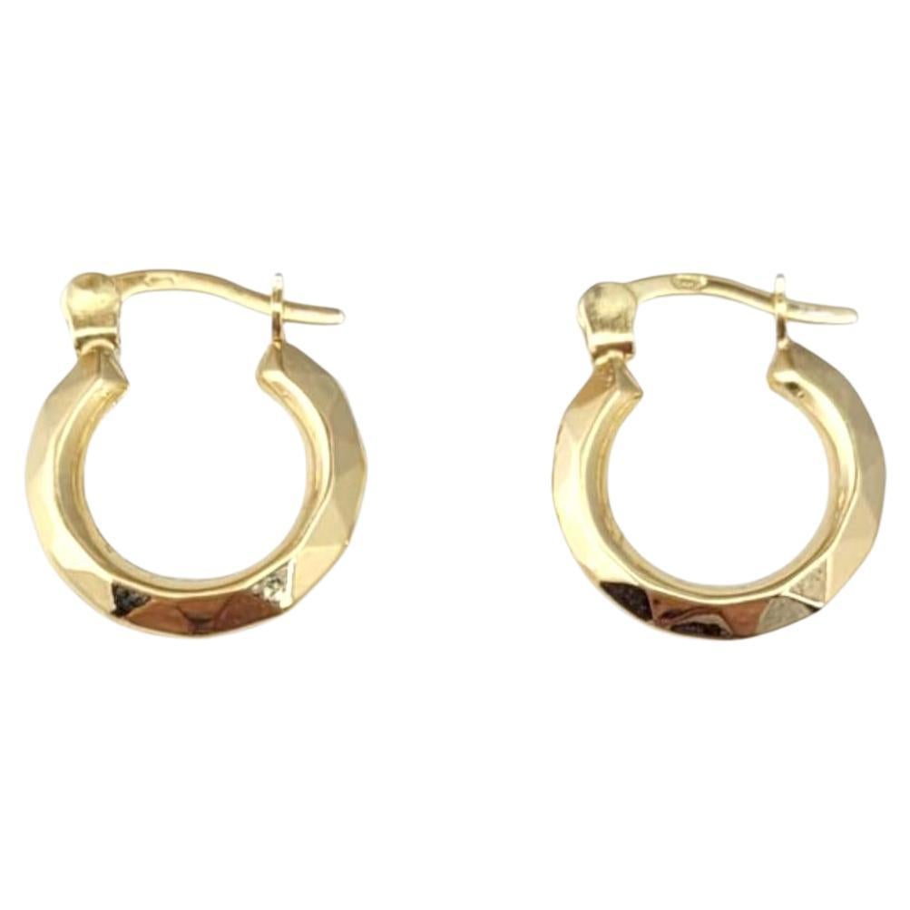 14K Yellow Gold Small Hoop Earrings #21658