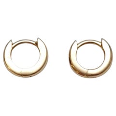 14K Yellow Gold Small Hoop Earrings #21958