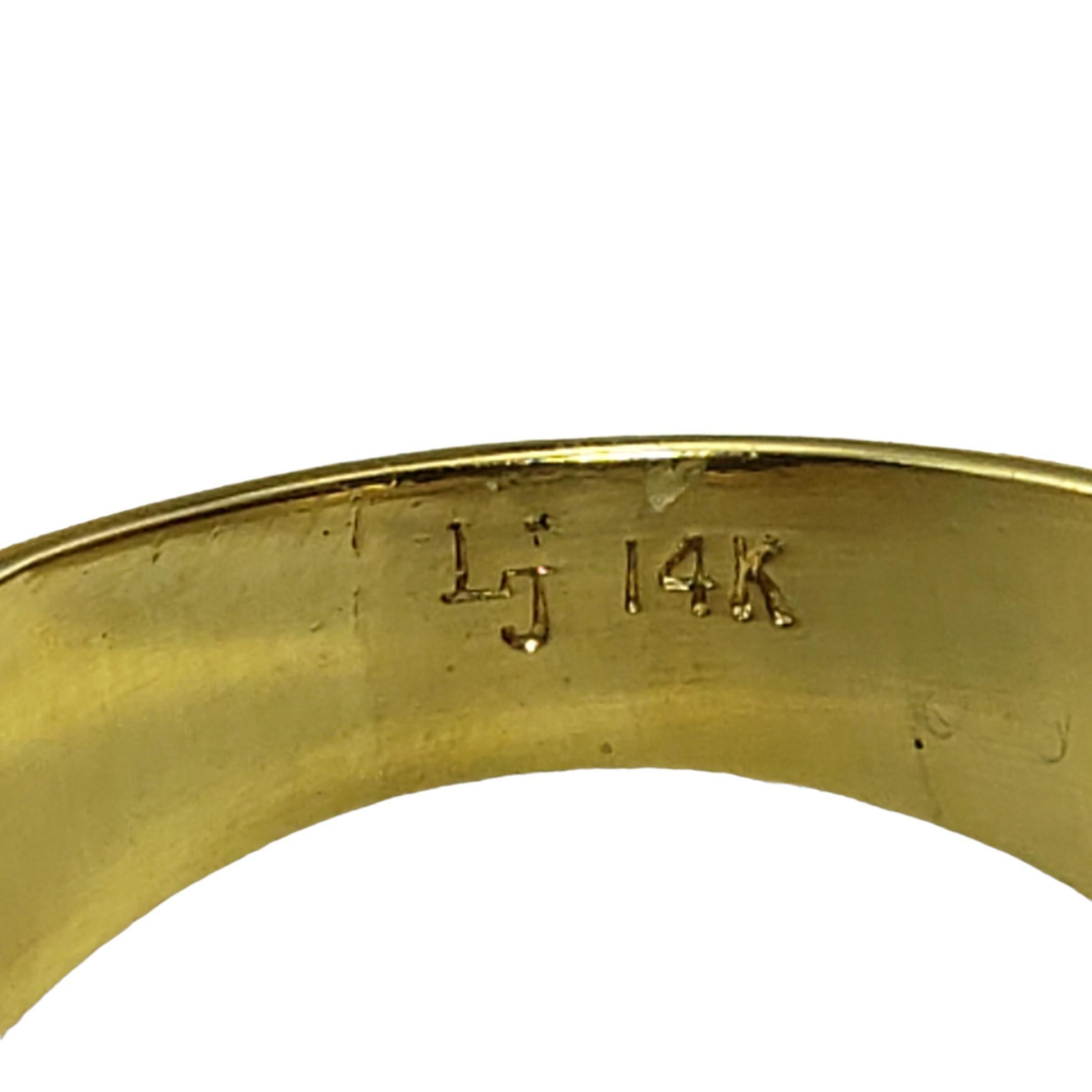 Women's  14K Yellow Gold Smoky Quartz Ring Size 8 #15461 For Sale