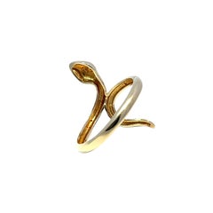 14K Yellow Gold Snake Ring