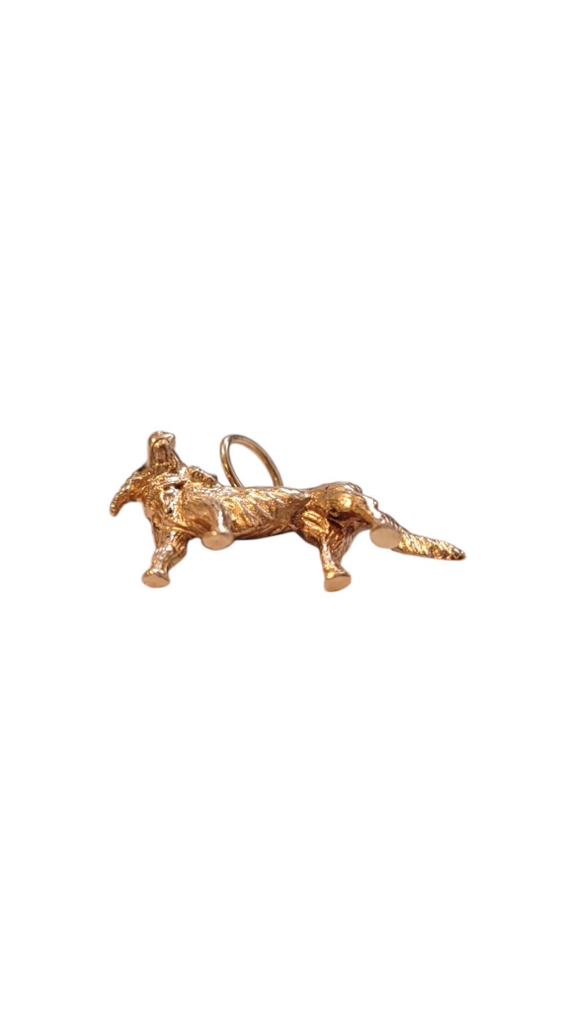 14K Yellow Gold Spaniel Dog Charm #20552 In Good Condition For Sale In Washington Depot, CT