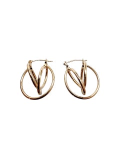 14K Yellow Gold Sphere Earrings #22787