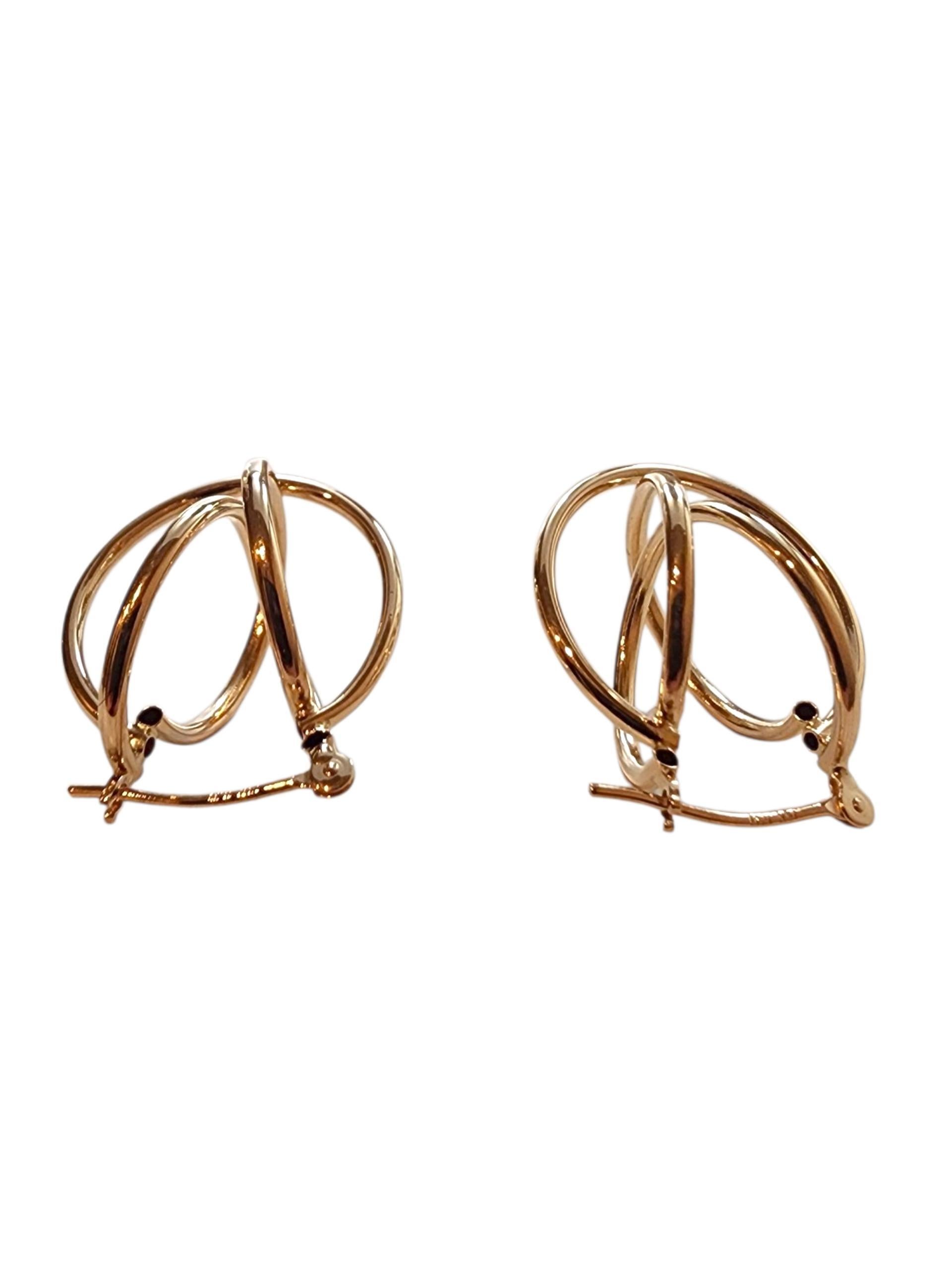 Women's 14K Yellow Gold Sphere Earrings #22787 For Sale