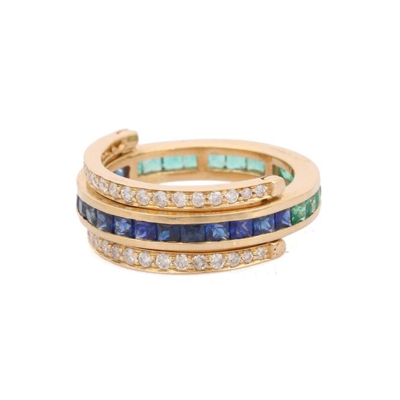 14k gold spinner ring