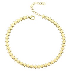 14K Yellow Gold Star Bracelet