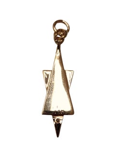 14K Yellow Gold Star of David Charm #25631
