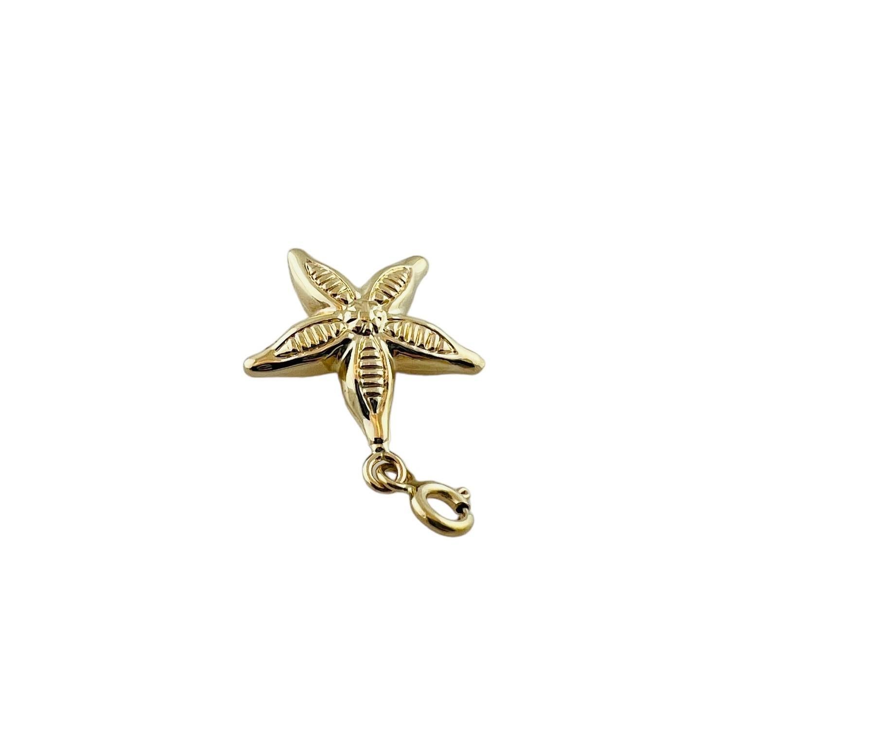 Women's 14K Yellow Gold Starfish Charm #15550 For Sale