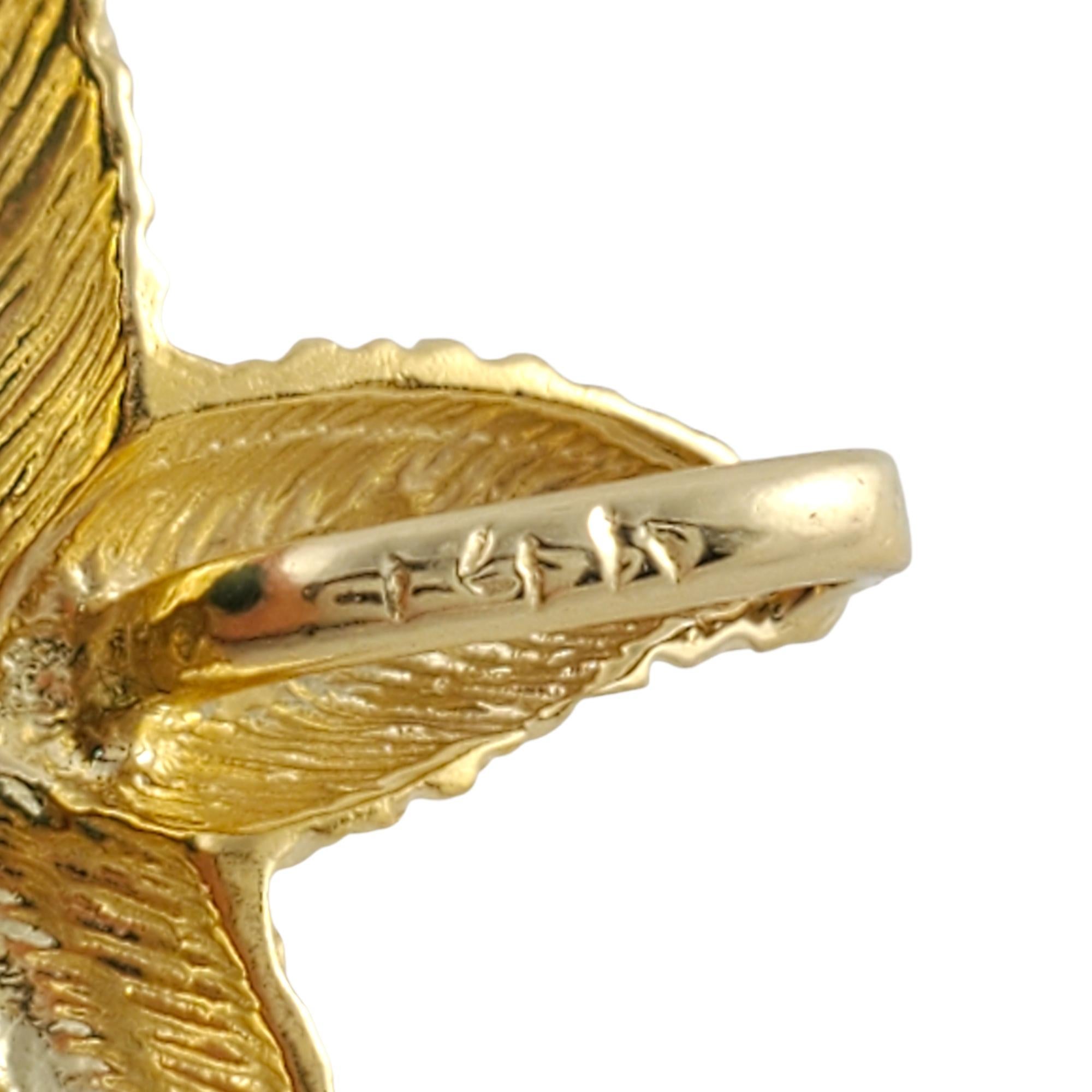 14K Gelbgold Seestern Charme Damen