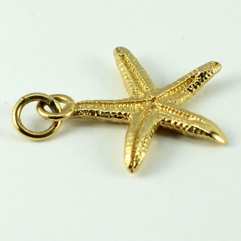 gold starfish pendant