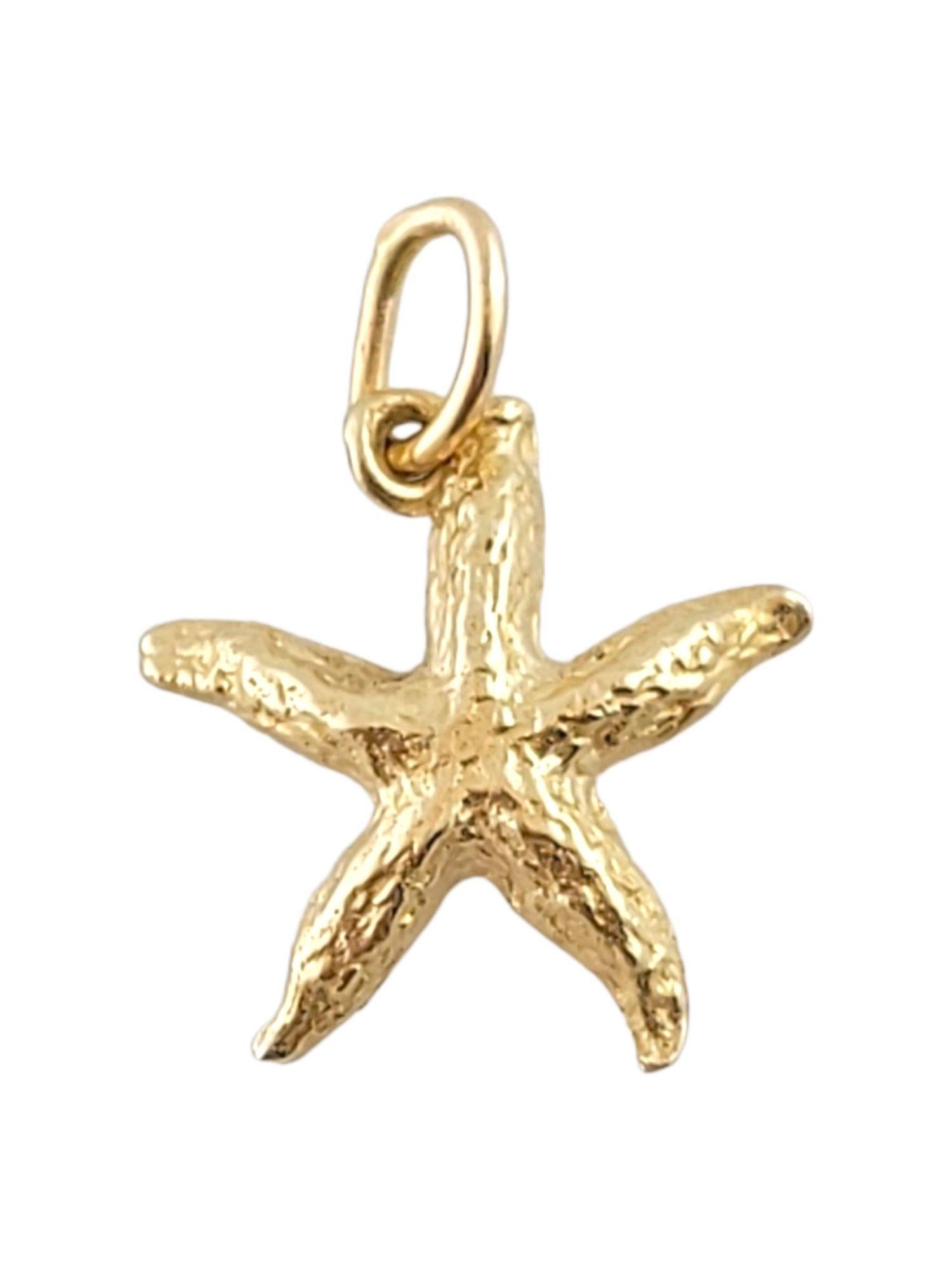 Vintage 14K Yellow Gold Starfish Charm

Adorable starfish charm crafted from 14K yellow gold!

Size: 15.1mm X 14.6mm X 3.0mm

Length w/ bail: 19.9mm

Weight: 1.40 g/ 0.9 dwt

Hallmark: Rac 14K

*Chain not included*

Very good condition,