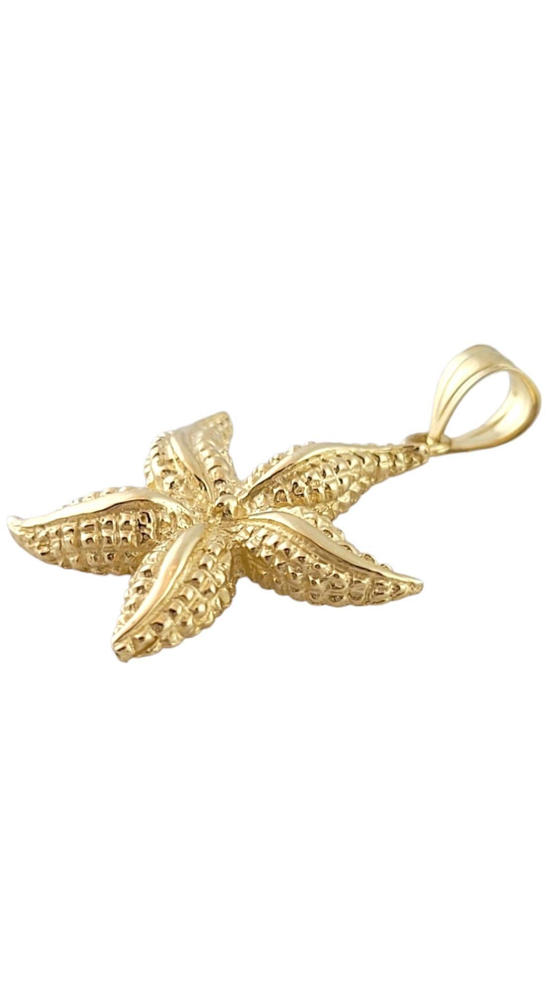 Vintage 14K Yellow Gold Starfish Pendant

This starfish pendant is crafted from 14K yellow gold with beautiful detailing!

Size: 24.3mm X 20.7mm X 3.8mm
Length w/ bail: 30.0mm

Weight: 2.95 g/ 1.9 dwt

Hallmark: 14K

*Chain not included*

Very good