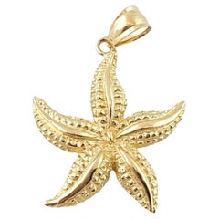 Vintage  14K Yellow Gold Starfish Seastar Pendant #14984