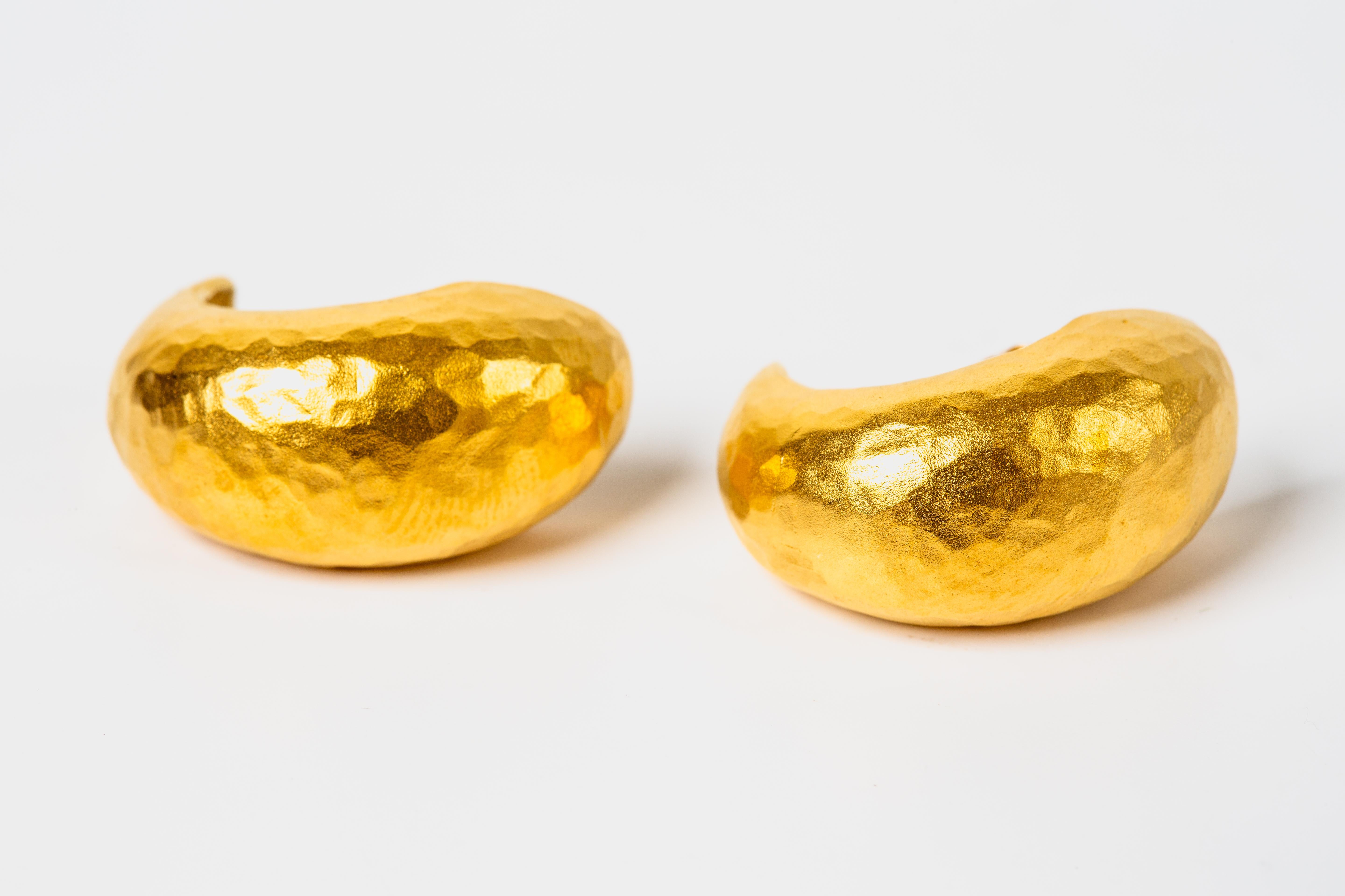 Orecchini pendenti in oro giallo 14k In condizioni buone in vendita a Bernardsville, NJ