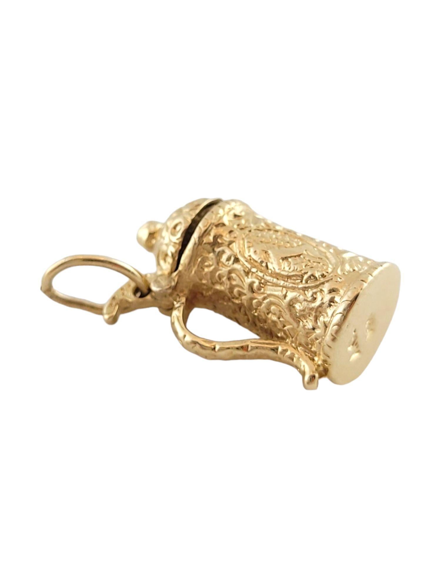 Women's 14K Yellow Gold Stein Mug Charm #14862