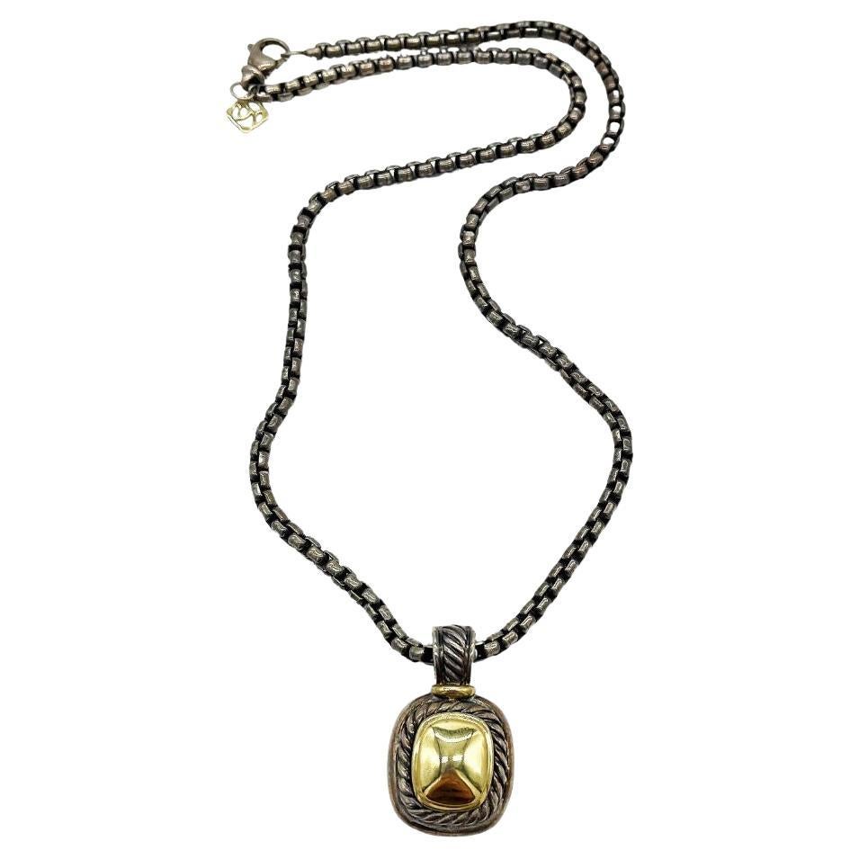 David Yurman Cable Classics Necklace in Sterling Silver with Amethyst