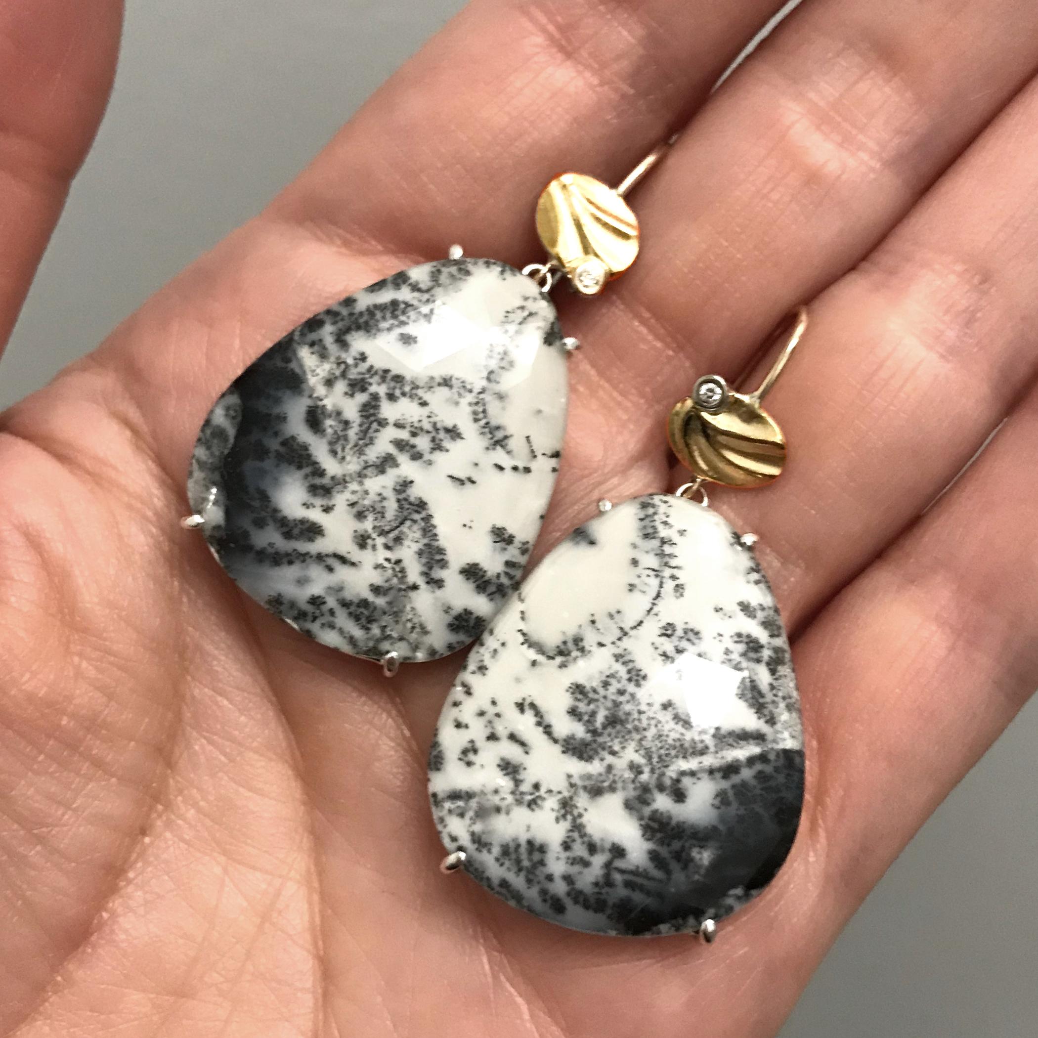 large opal earrings