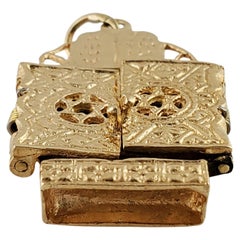Tabernakel-Charm aus 18 Karat Gelbgold