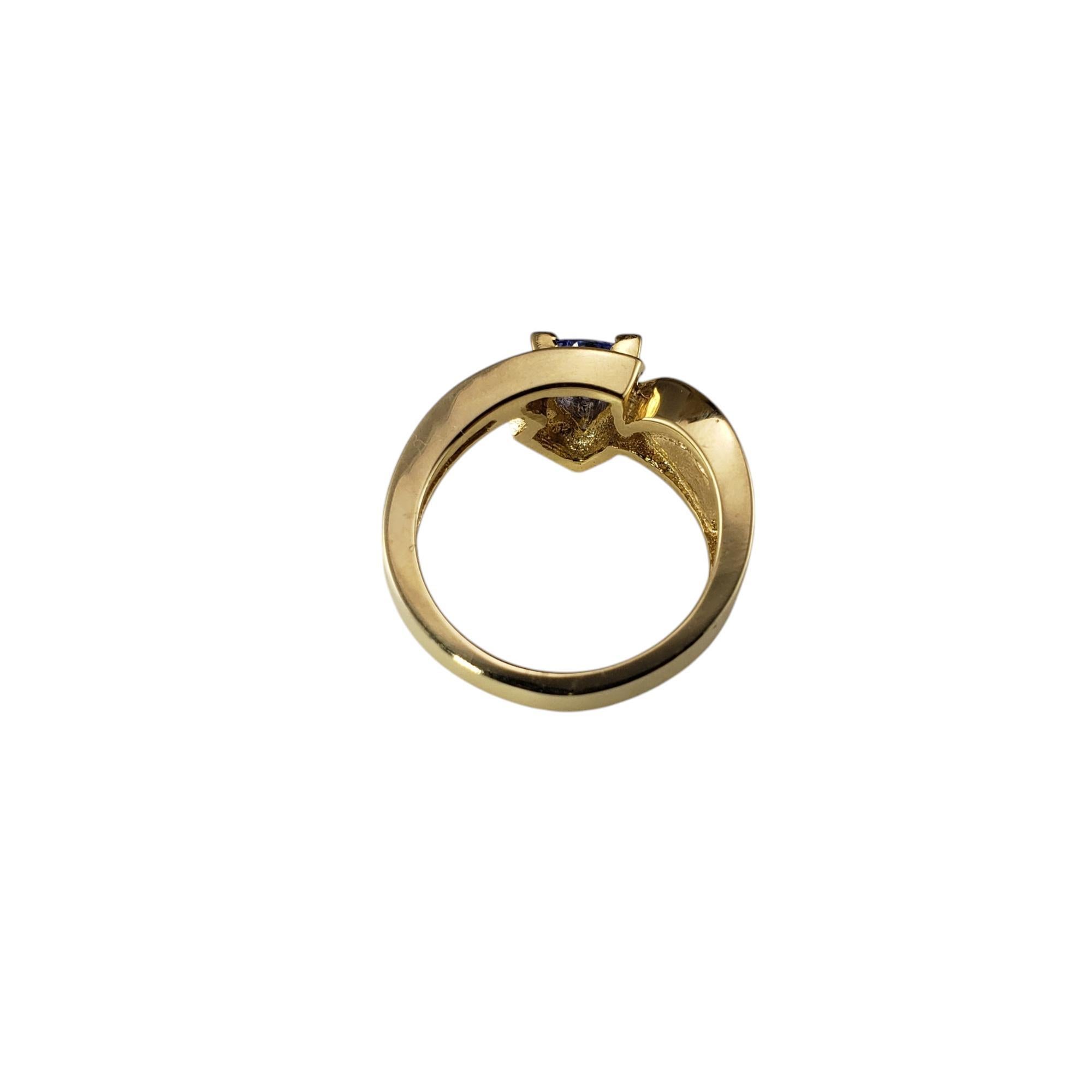 Women's 14K Yellow Gold Tanzanite, Diamond & Opal Ring Size 6.5 #19821 For Sale