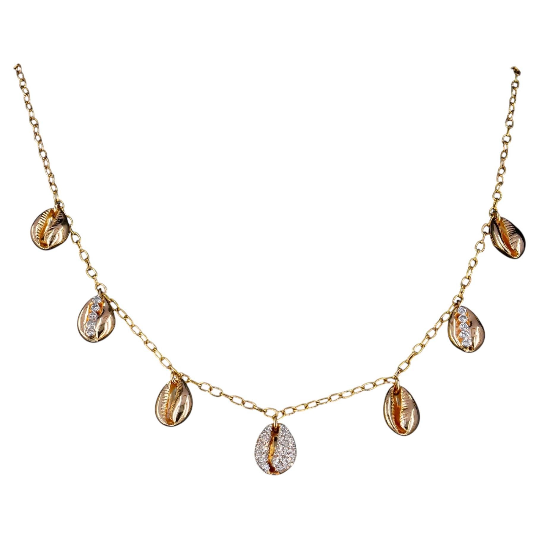 14K Yellow Gold Teardrop 0.48 Carat Diamond Pendant Necklace Luxury Jewelry