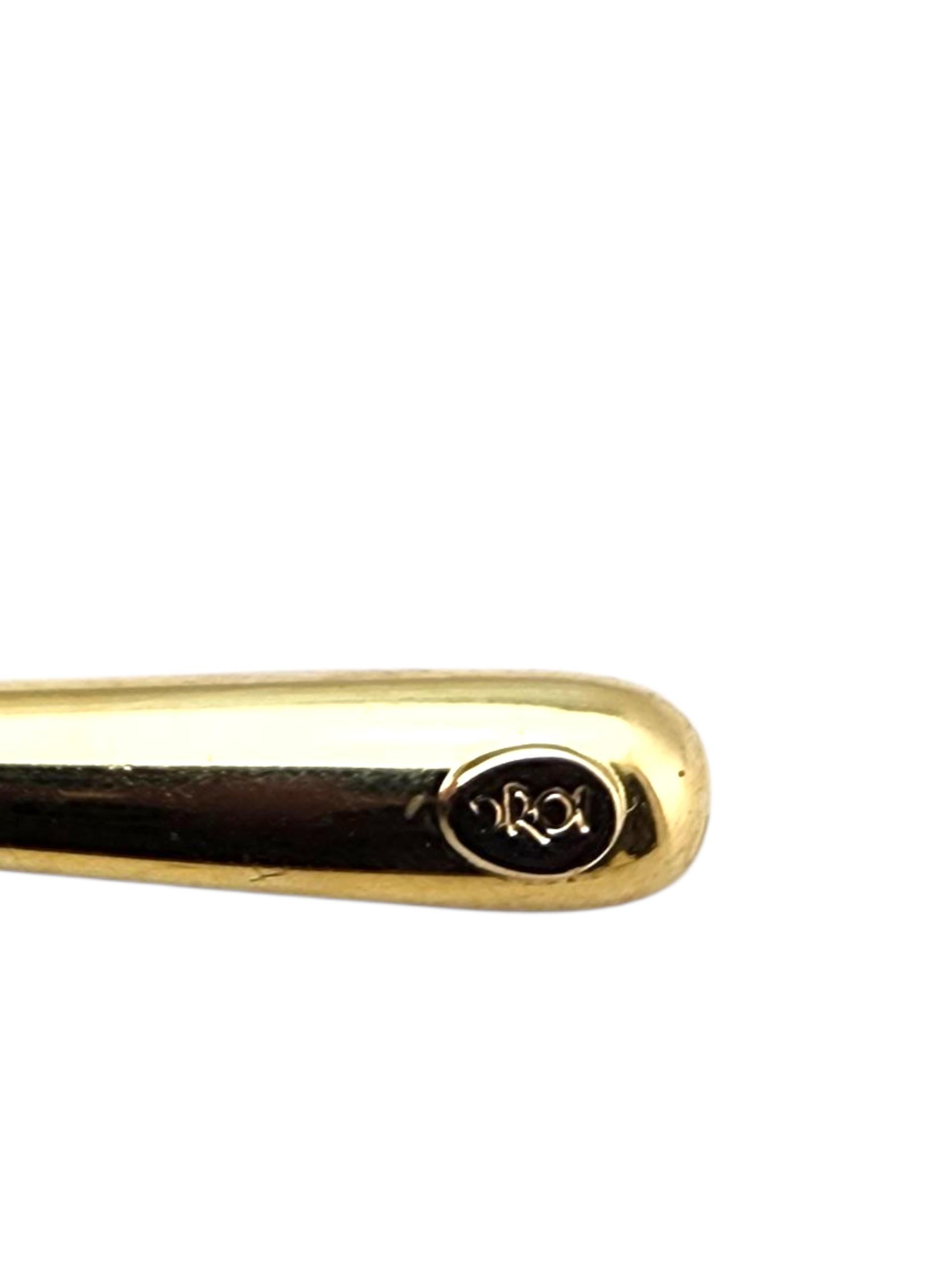 14k Yellow Gold Teardrop Dangle Earrings #22721 In Good Condition For Sale In Washington Depot, CT