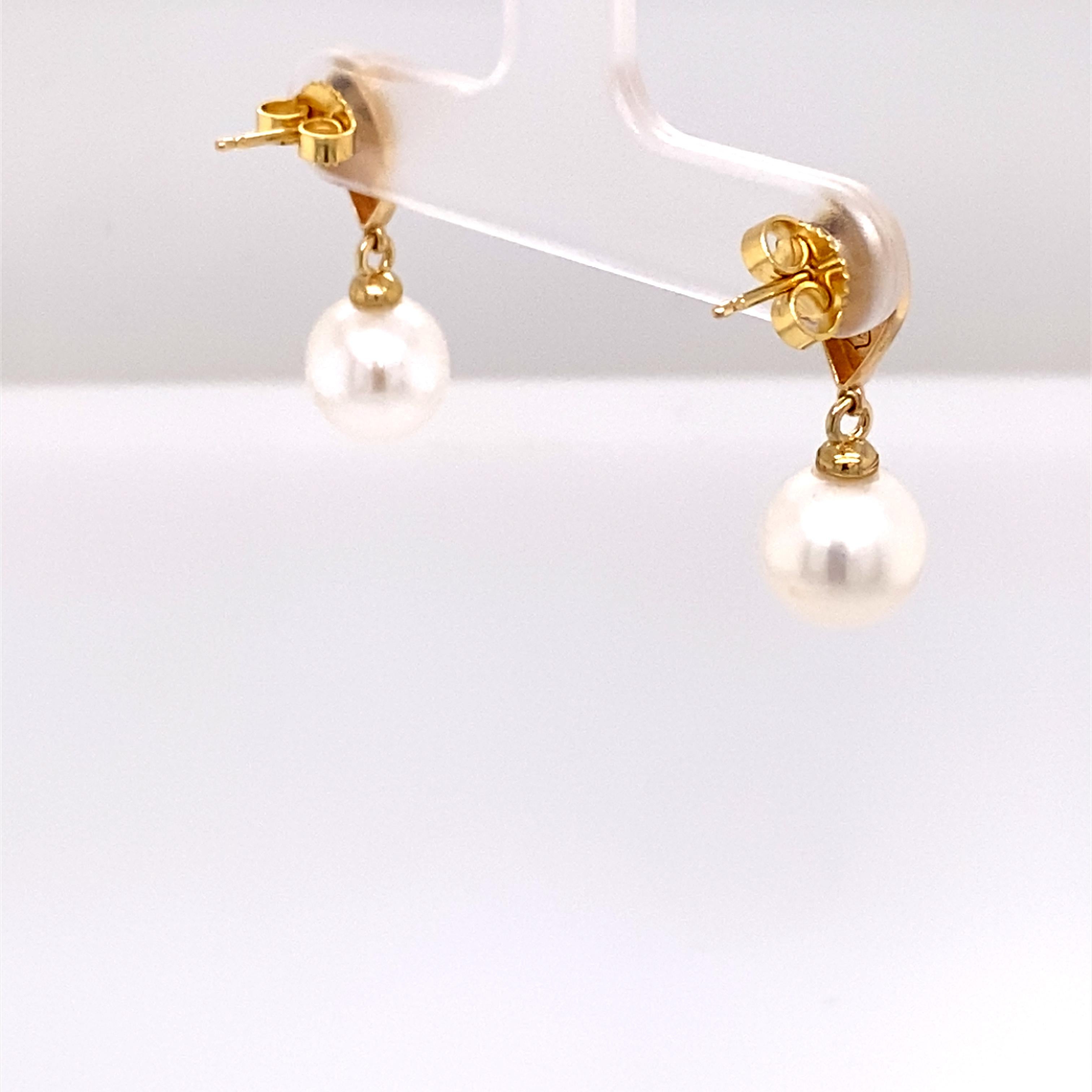 teardrop pearl earrings gold