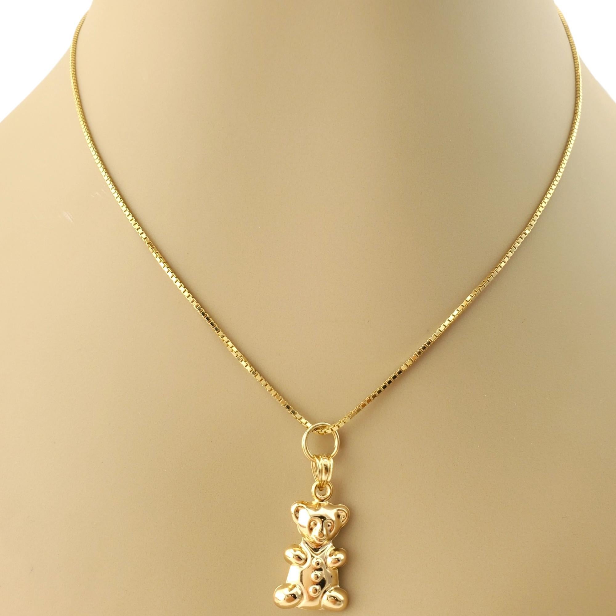 Women's 14K Yellow Gold Teddy Bear Charm #17447