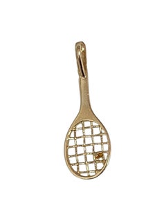 14K Yellow Gold Tennis Raquet and Ball Charm #24915