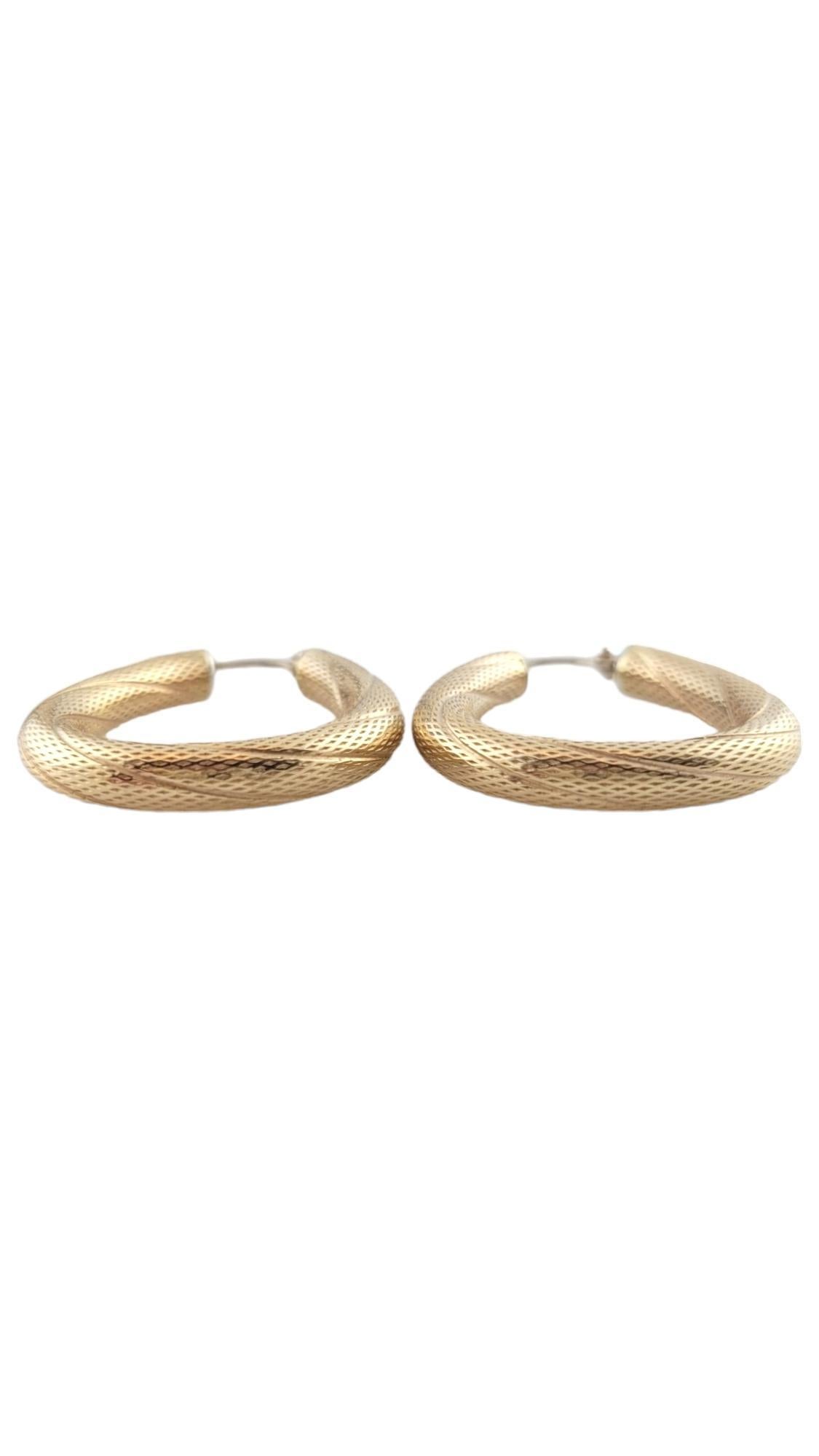 Donna Orecchini a cerchio in oro giallo 14K #16192 in vendita