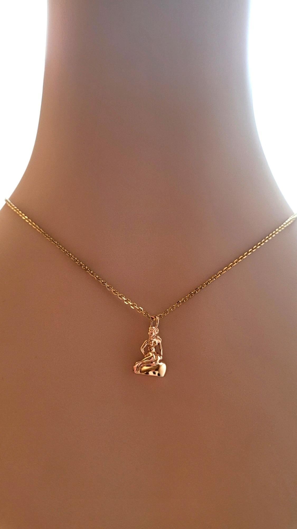 14K Yellow Gold The Little Mermaid Charm #20381 4