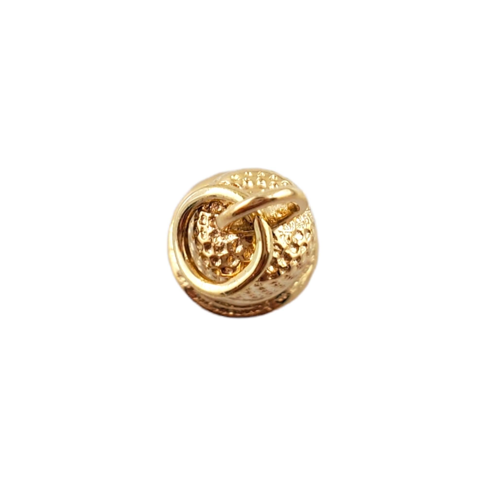 Women's or Men's 14K Yellow Gold Thimble Charm